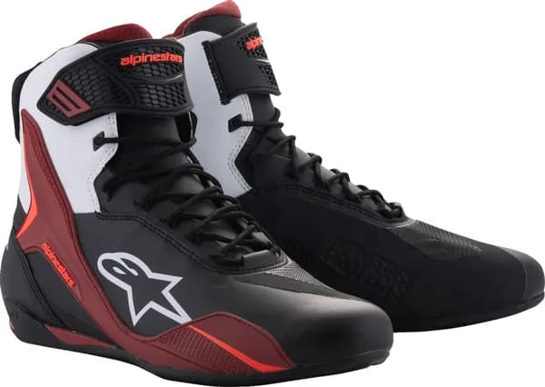 Botas Alpinestars FASTER-4 SHOES Negro Rojo Blanco