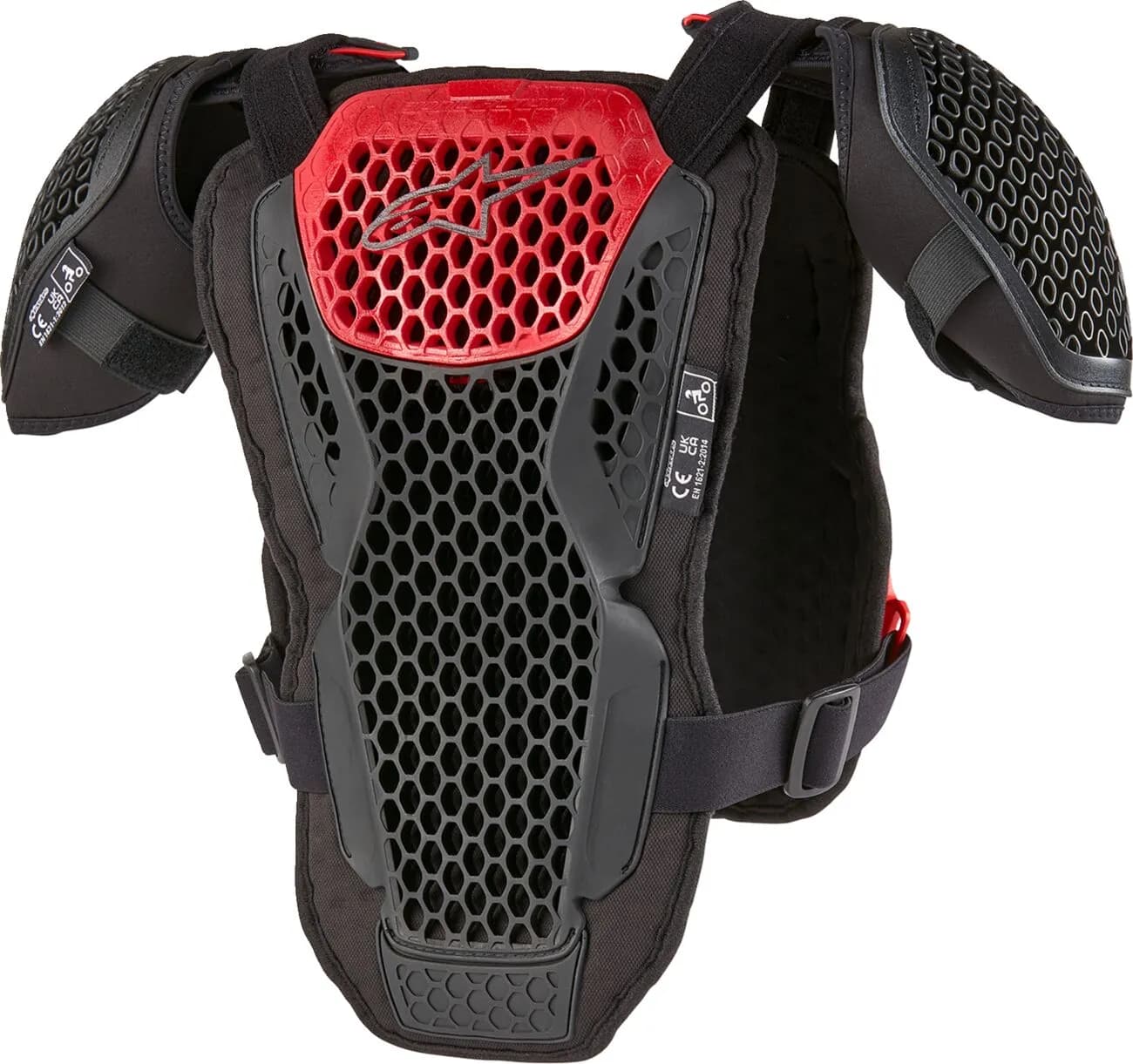 Peto Protector Alpinestars Bionic Action Niño Negro Rojo (Clonado)
