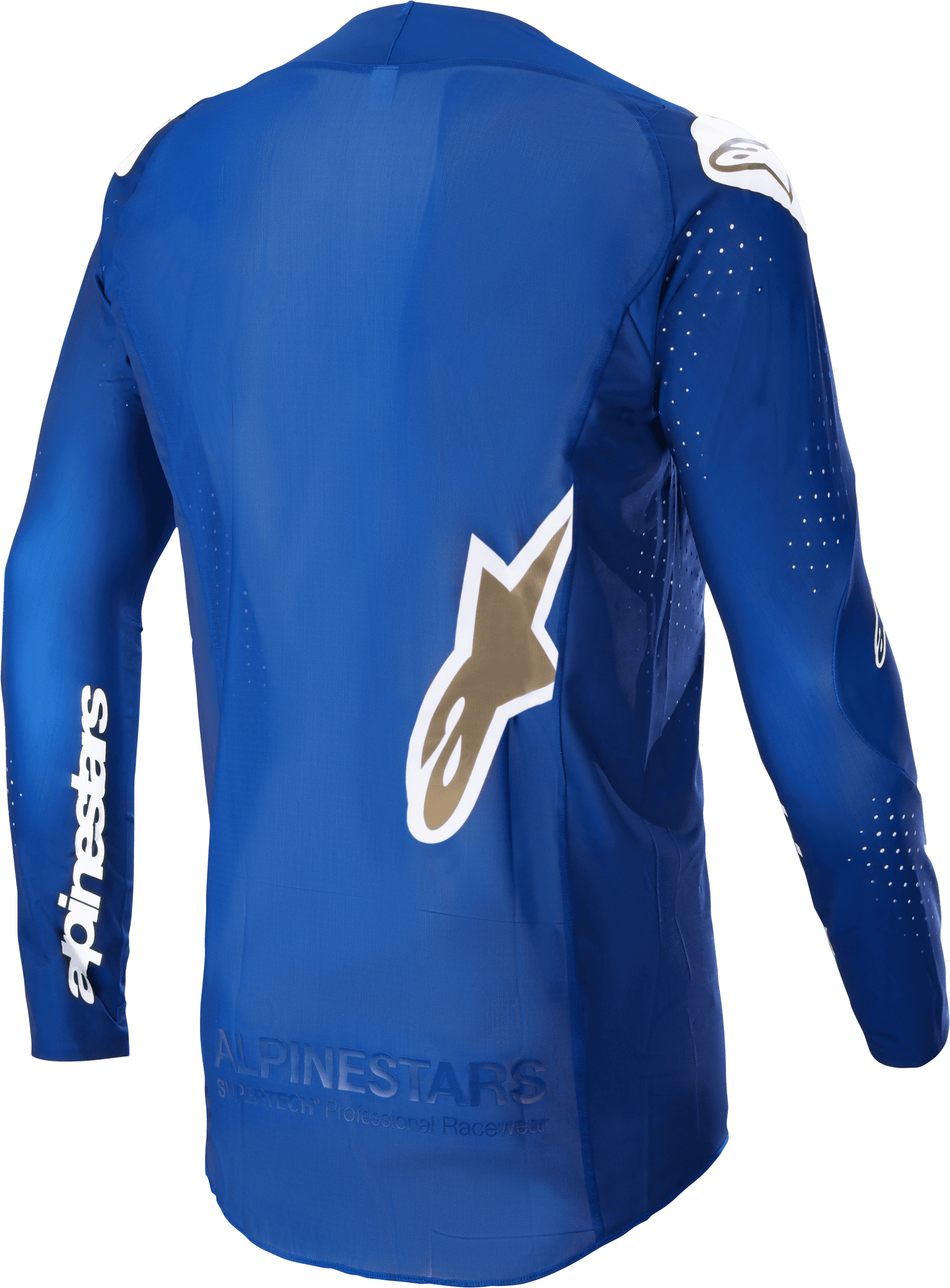 Camiseta Alpinestars Supertech Bruin Ucla Azul Dor Camiseta Alpinestars Supertech Bruin Ucla Azul Dor