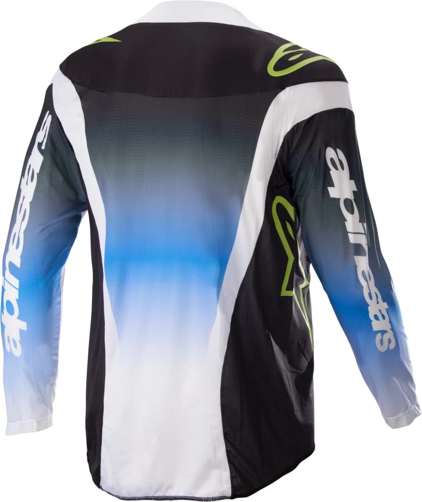 Camiseta Alpinestars Youth Racer Push Azul Blanco- Camiseta Alpinestars Youth Racer Push Azul Blanco-