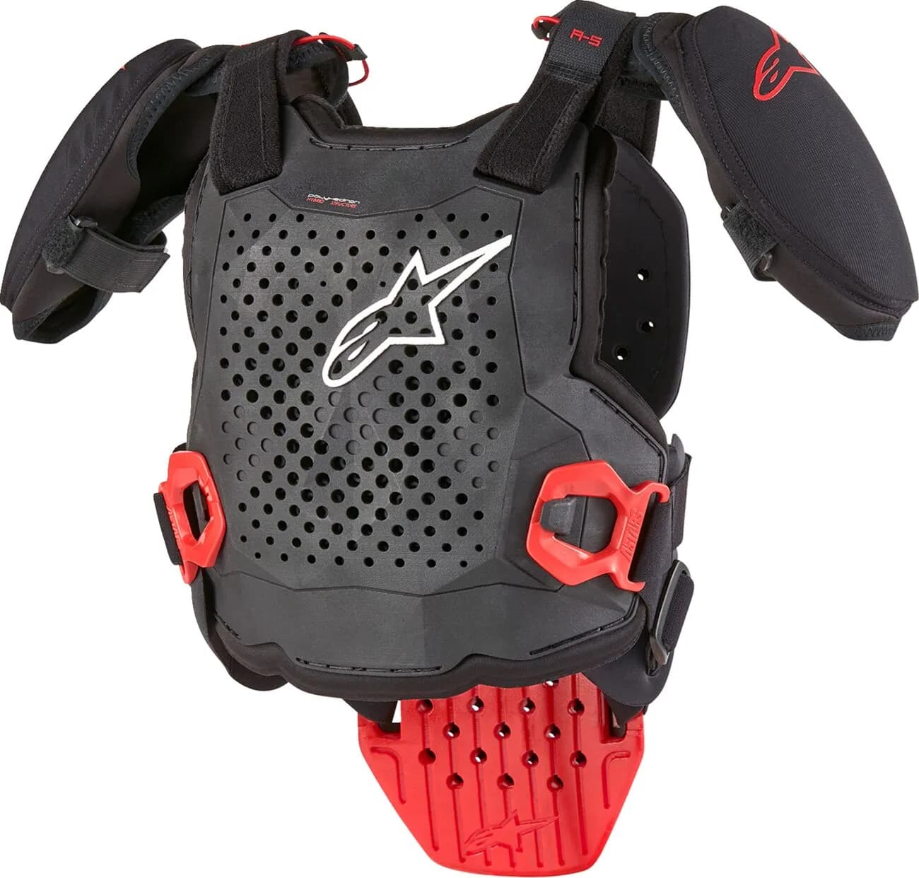 Protección Alpinestars A-5 S V2 Infantil Negro Rojo image_1