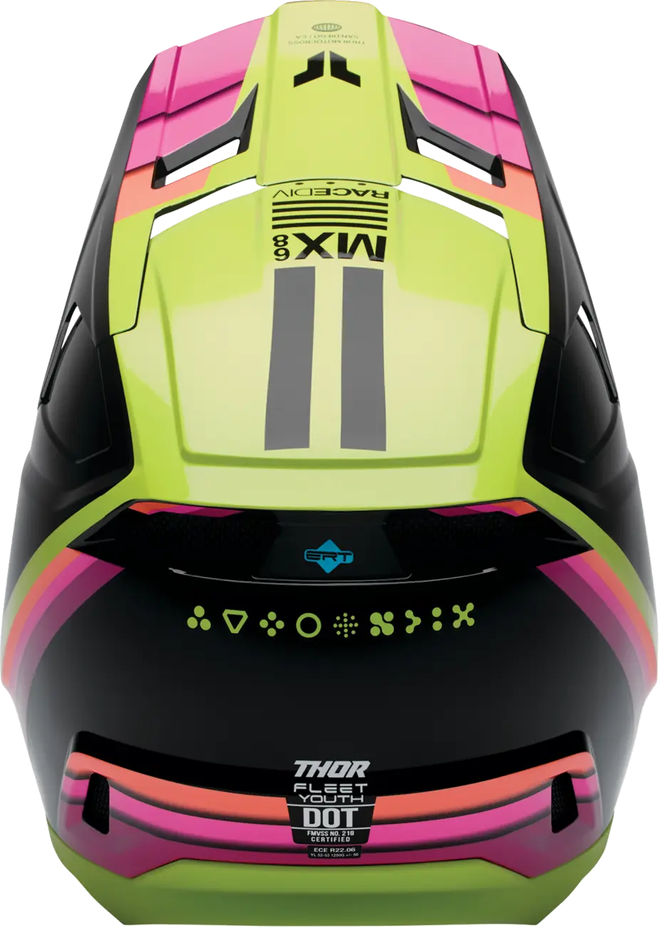 Casco THOR Fleet Infantil Defy Negro Amarillo Casco THOR Fleet Infantil Defy Negro Amarillo