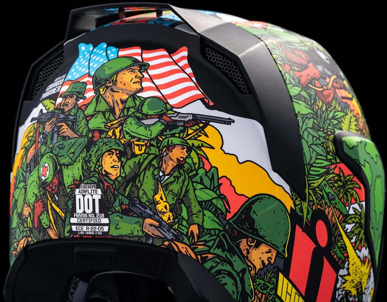 Casco ICON Airflite GP23 Verde Casco ICON Airflite GP23 Verde