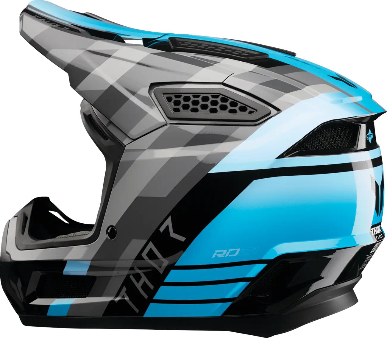 Casco THOR Fleet Camber Negro Turquesa Casco THOR Fleet Camber Negro Turquesa