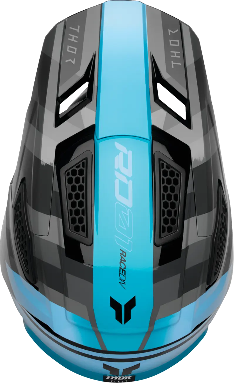 Casco THOR Fleet Camber Negro Turquesa Casco THOR Fleet Camber Negro Turquesa