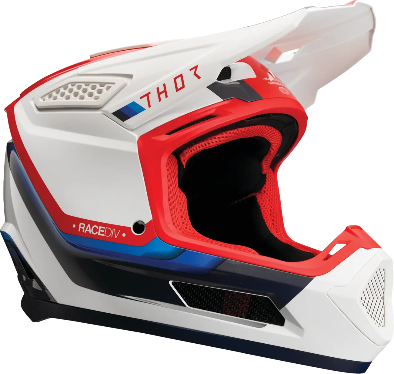 Casco THOR Fleet Defy Blanco Rojo Azul image_1