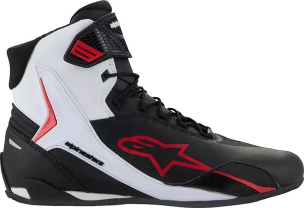Botas Alpinestars FASTER-4 Negro Blanco Rojo image_1