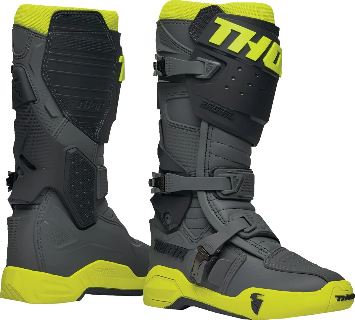 Botas THOR Radial Gris Amarillo image_1