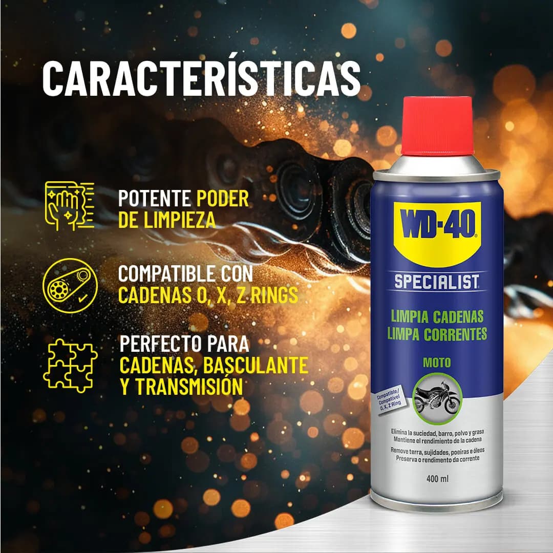 Limpiador de Cadena Wd40 400ml Limpiador de Cadena Wd40 400ml