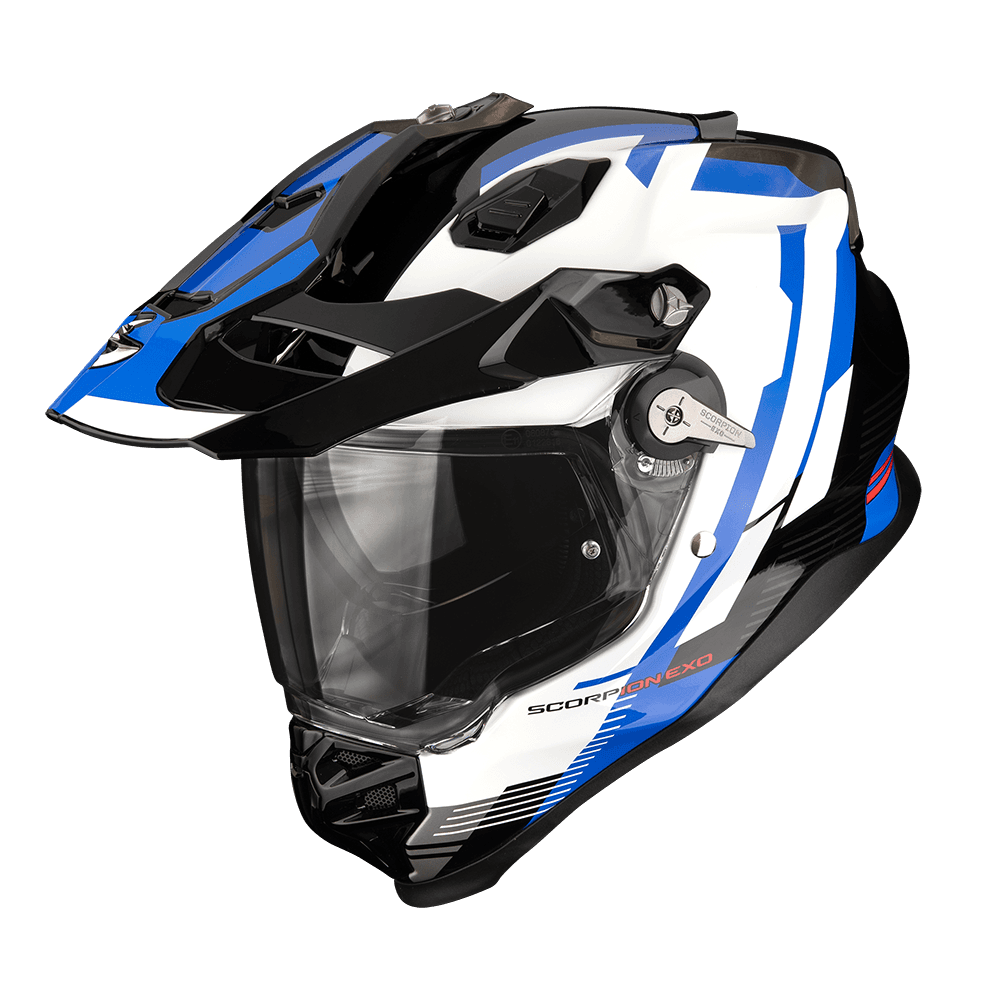 Casco Scorpion ADF-9000 Air Patrol Negro Azul Blan image_1