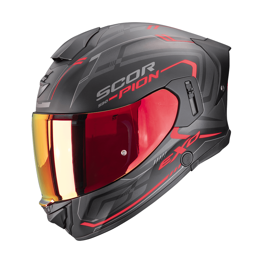 Casco Scorpion EXO-530 Air Slope Negro Rojo Mate image_1